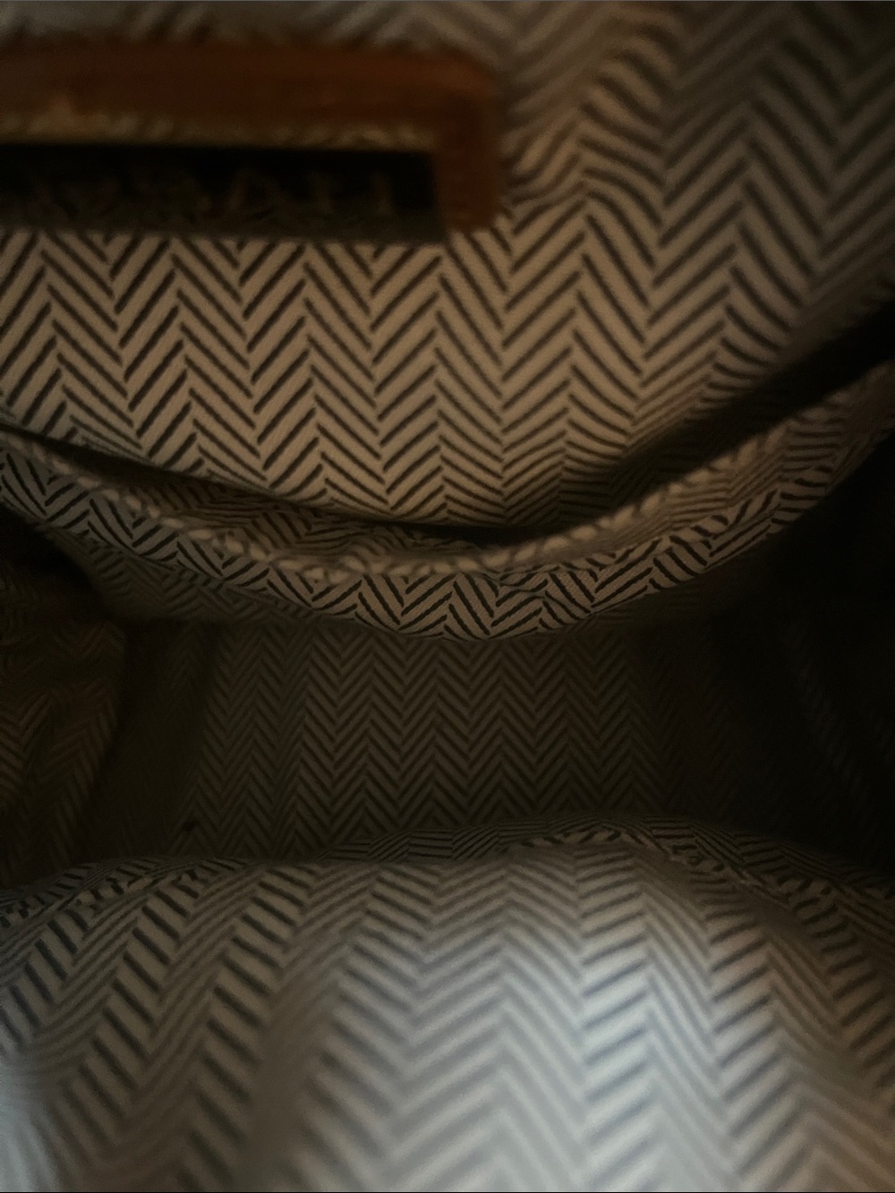 Urban Expressions Brown and Black Logo Interior Detail - Picture 3 of 4